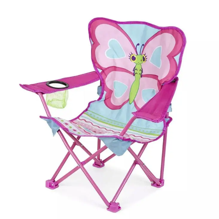 Melissa & Doug Sunny Patch Cutie Pie Butterfly Folding Lawn and Camping Chair