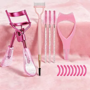 Fashion Portable Eyelash Brow Comb Makeup Tool Set, New Dual-Head Lash Separator with Cover, 3-In-1 Eyebrow Card, Home Travel Perfect Gift, Makeup Tool Kit