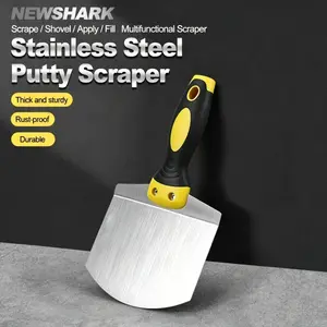 Stainless Steel Curved Trowel, Fan-Shaped Plaster Spatula, Thickened Bricklayer'S Tool for Oil Workers, Ash Scraper, Construction Tools