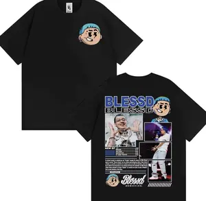 Rapper BLESSD BENDECIDO Tour 2025 Cover Merch Graphic T Shirts Men Women Fashion Trend Cool Cotton Unisex T-shirt Streetwear JLD