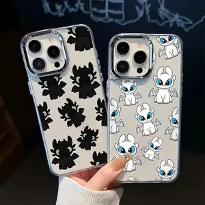 Lovely Toothless Fury Dragon New Phone Case for IPhone 17 16 15 14 13 12 11 17Air Plus Pro Promax and Samsung Galaxy S26 S25 S24 S23 S22 Transparent Silicone Back Cover Couple