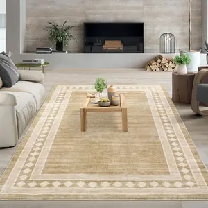 Modern Geometric Pattern Decorative Rug Large Size Washable Soft and Lightweight for Bedrooms Dining Rooms Hallways Apartments and Living Room Decoration