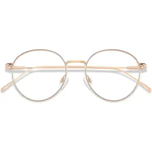 Blue Light Blocking Glasses Women Men Small Face Computer Clear Bluelight Blocker Super Lightweight Metal Frame Round
