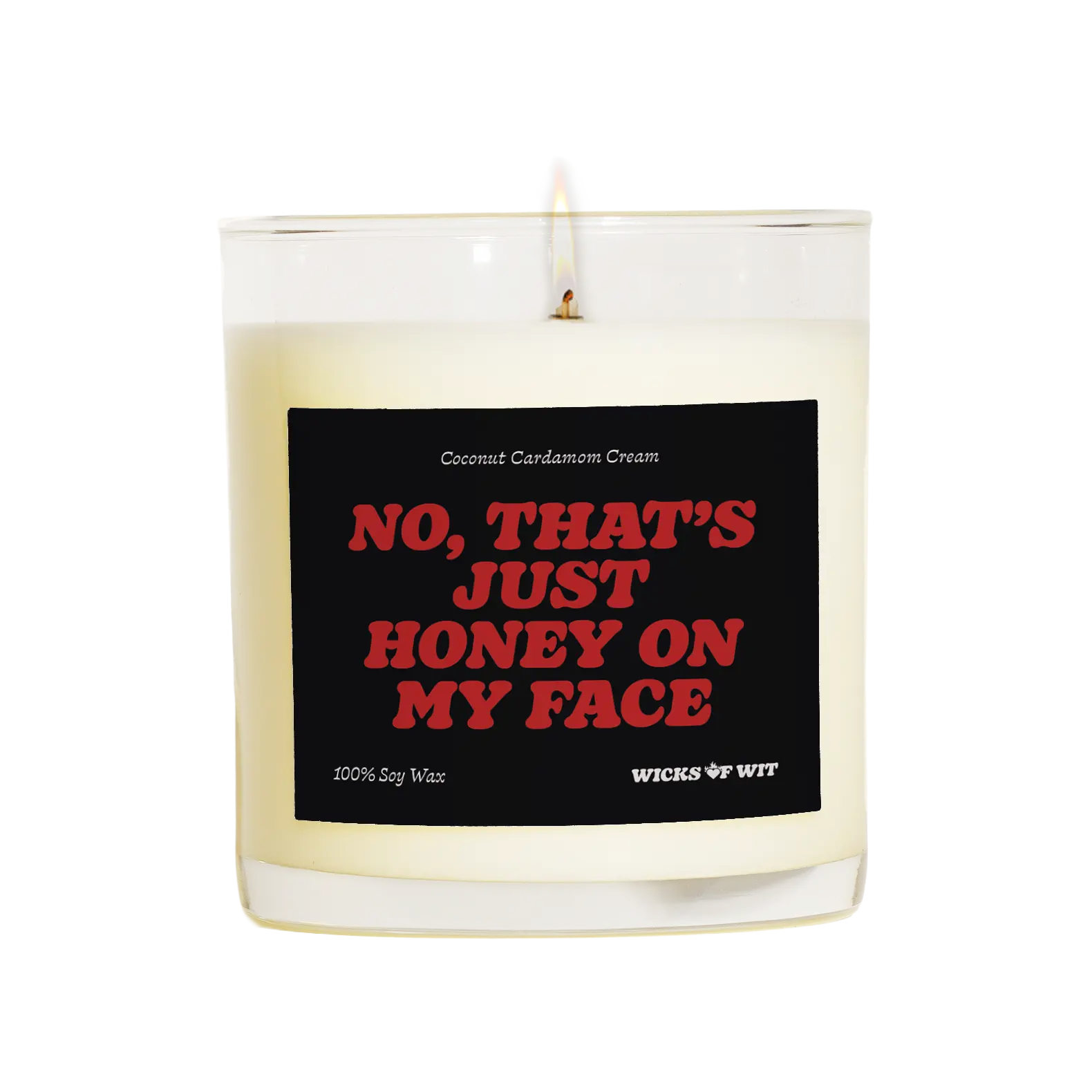 Honey-Themed Vegan Cruelty-Free Soy Wax Candle - 12.5 oz, 3″ Wide, 3.3″ High, 100% Non-Toxic, Hand-Poured in LA, 70-Hour Burn Time, Home Decor, Ideal Gift for Sweet Talkers