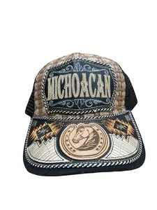 Men’s Western Style Cowboy Michoacan Trucker Hat Gorra Vaquero de estado Michoacan