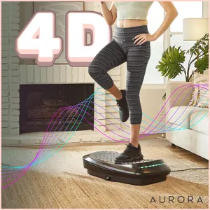 Vibration Plates, Home Gym Workout Fitness, 2D/3D/4D Oscillation, Remote, Digital Monitor, Full Whole Body Workout, Vertical/Horizontal Motion, Muscle Activation, Circulation & Recovery