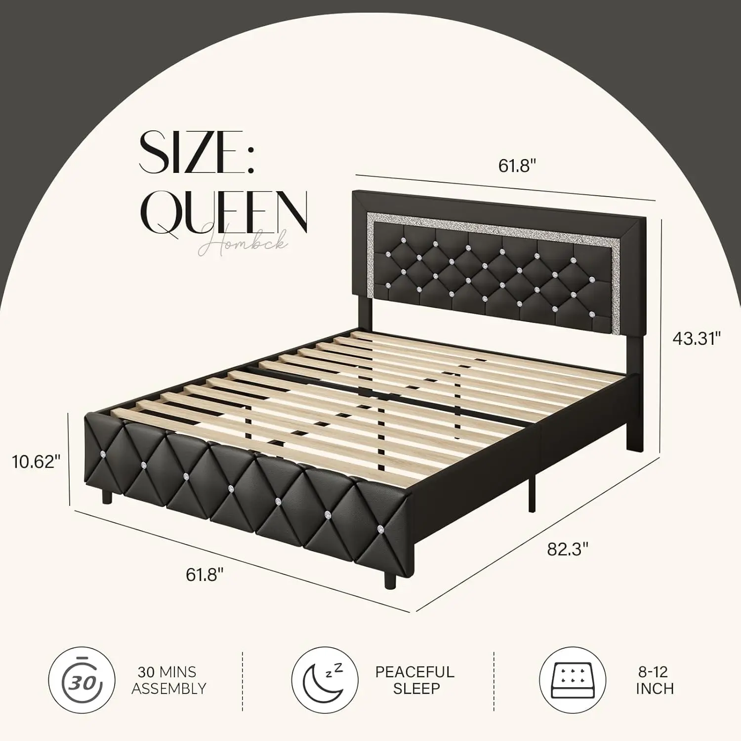 Queen Size Black