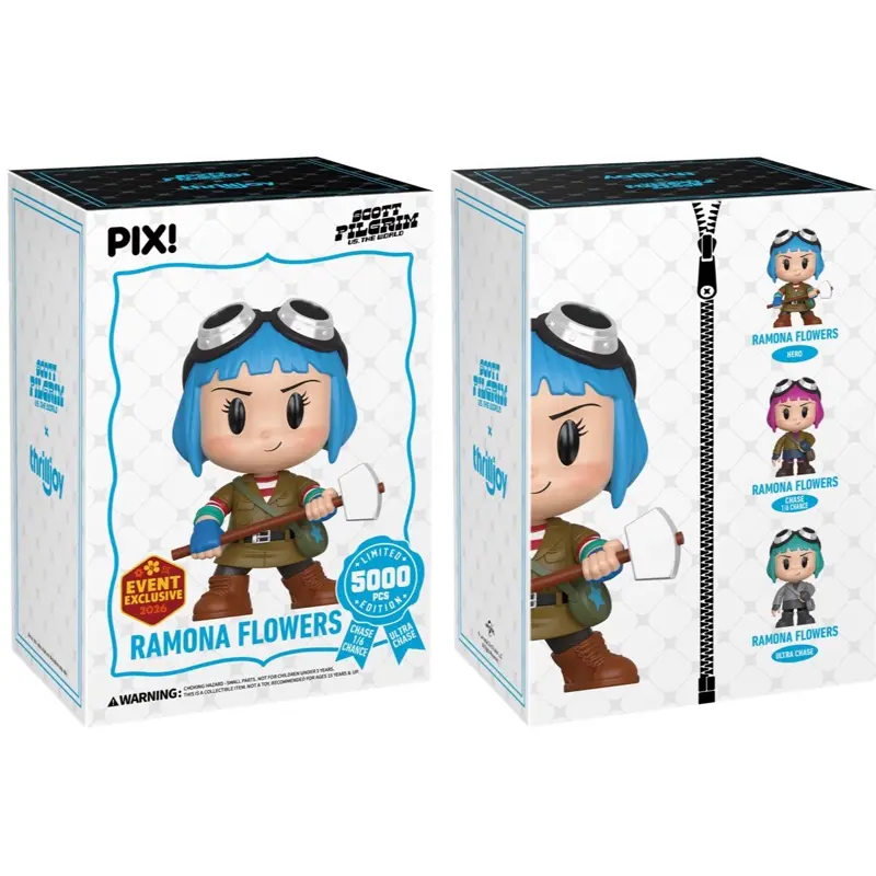 Thrilljoy PIX! Scott Pilgrim x Ramona Flowers Limited Edition Collectible - HotTopic Exclusive (LE 5000pcs) 1/6 Chance of CHASE + Ultra Potential! [SEALED]