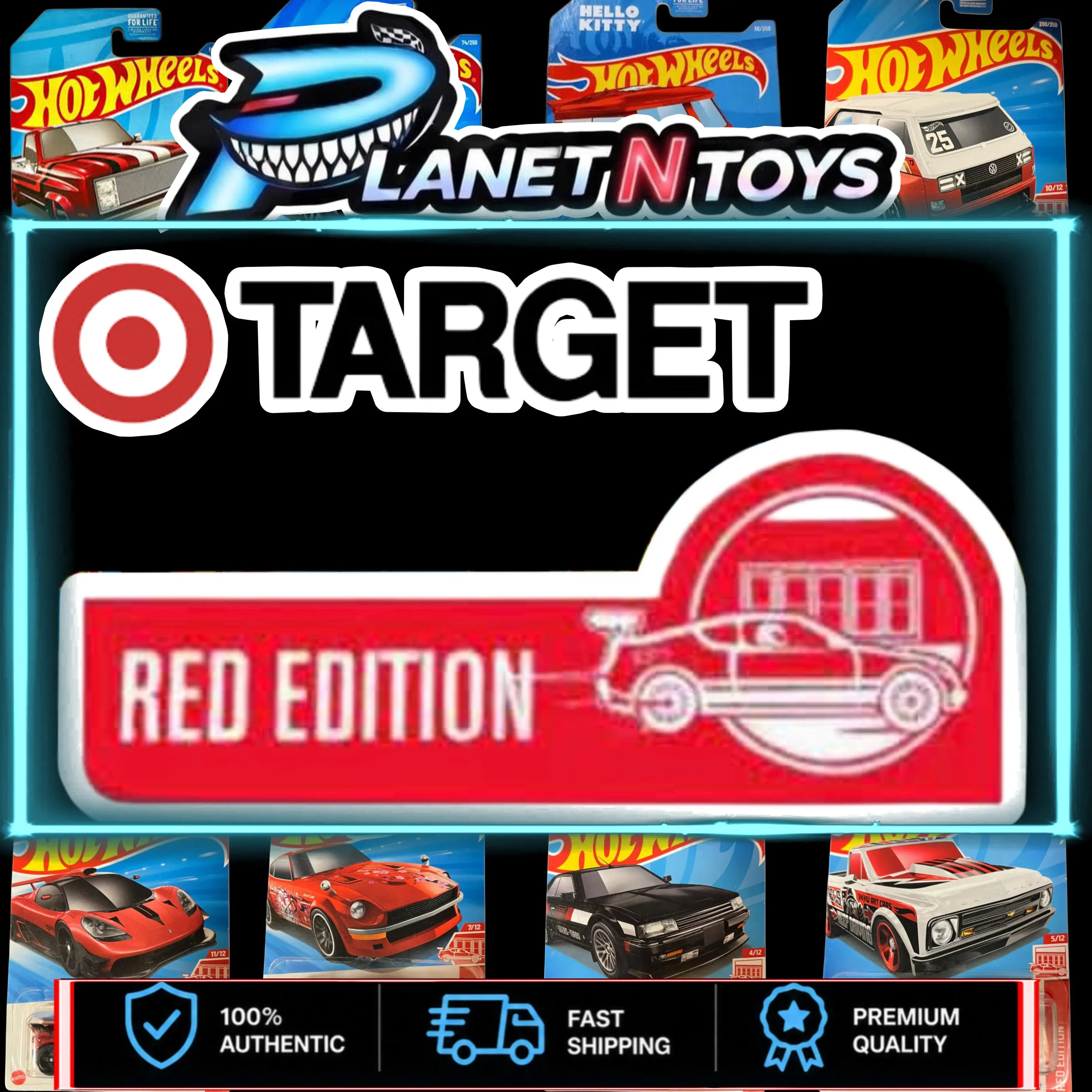 Hot Wheels Red Edition Target Edition 1:64 scale Diecast Car Collectible