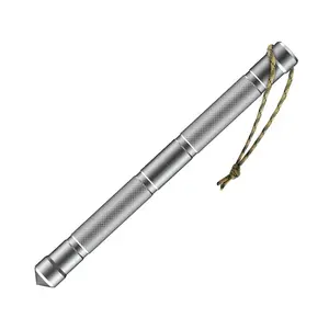 Outdoor Tactical Survival Stick, Multifunctional EDC Emergency Gear with Window Breaker, Fire Starter and Multi Tools for Travel Camping Vehicle Use
