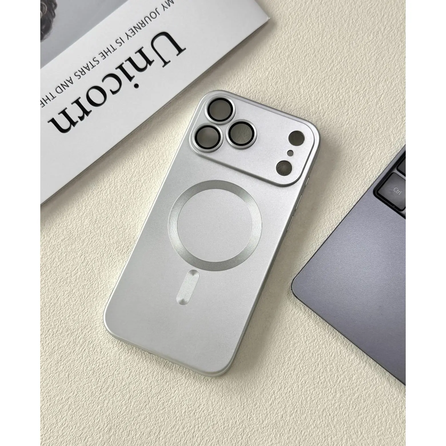 Magnetic Metal Casing Multi-Model Protector for iPhone 11/12/13/14/15/16/17 Pro/ProMax/Plus, iPhone14 Pro Cellphone Cover, Aesthetic Matte Accessories, 6 Advanced Texture Colors, Fingerprint-Resistant, Lightweight, Machine-Fitted, Bare Phone Feel, Anti-Fi