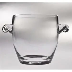 Majestic Gifts  Classic Clear 9 in. High Quality Glass Ice Bucket