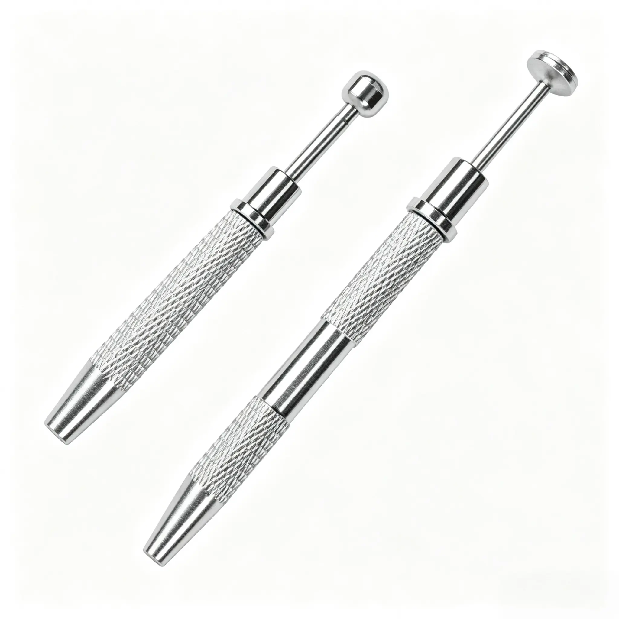 2 Pieces Mini Jewelry Tweezer, Portable Jewels Pick-up Tool with 4 Claws, Metal Gripping Tools for Beading, Watch, Eyeglass Repair, Heavy Duty, Stainless Steel Tweezers, Hand Tools, Hardware