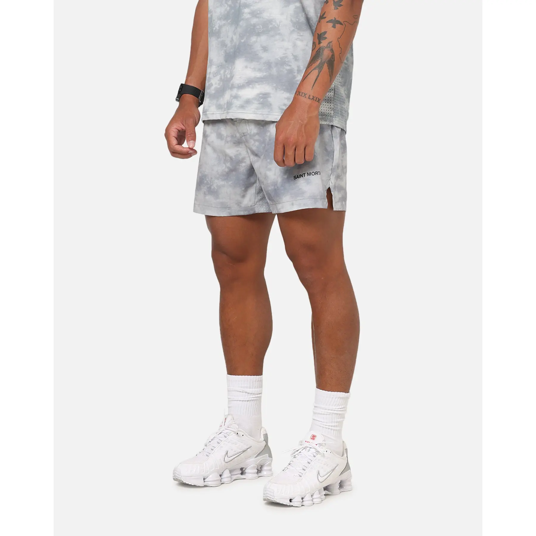 Saint Morta Athltc Training Shorts Concrete