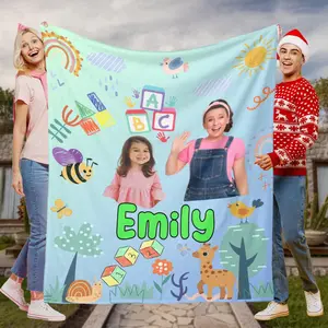 Miss Rachel Fleece Blanket Custom Photo Personalized Kids Blanket Gift 2