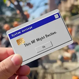 (2 Pack) Funny System Error Debit Card Skin High-Quality Vinyl Card Decal Credit Card Cover Scratch-Resistant Water-Resistant Everyday Accessories