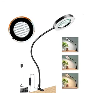Overhead Phone Mount, Ajustable Tripod with Cellphone Holder, Tripod with Led Light /Table Top Teaching Online Stand for Live Streaming and Online Video and Cook Recording