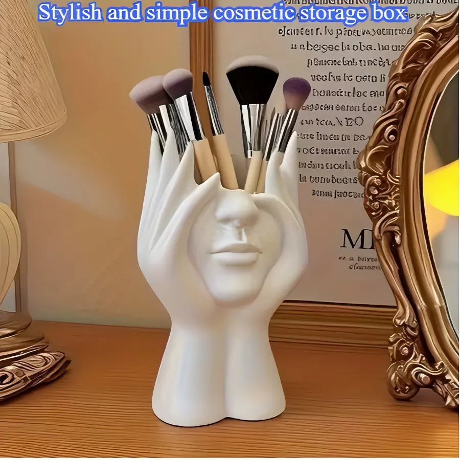 Stylish and Simple Cosmetic Storage Box for Makeup Brushes and Tools