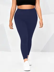 Plus Size High Waist Sauna Effect Leggings for Women – Tummy Control & Butt Lifting Shaping Pants, 4-Way Stretch Squat-Proof Sweat-Wicking Breathable for Gym Yoga