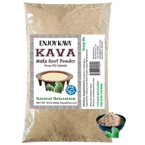 Enjoy Kava - Authentic Noble Kava Root Powder WAKA (16 Oz)