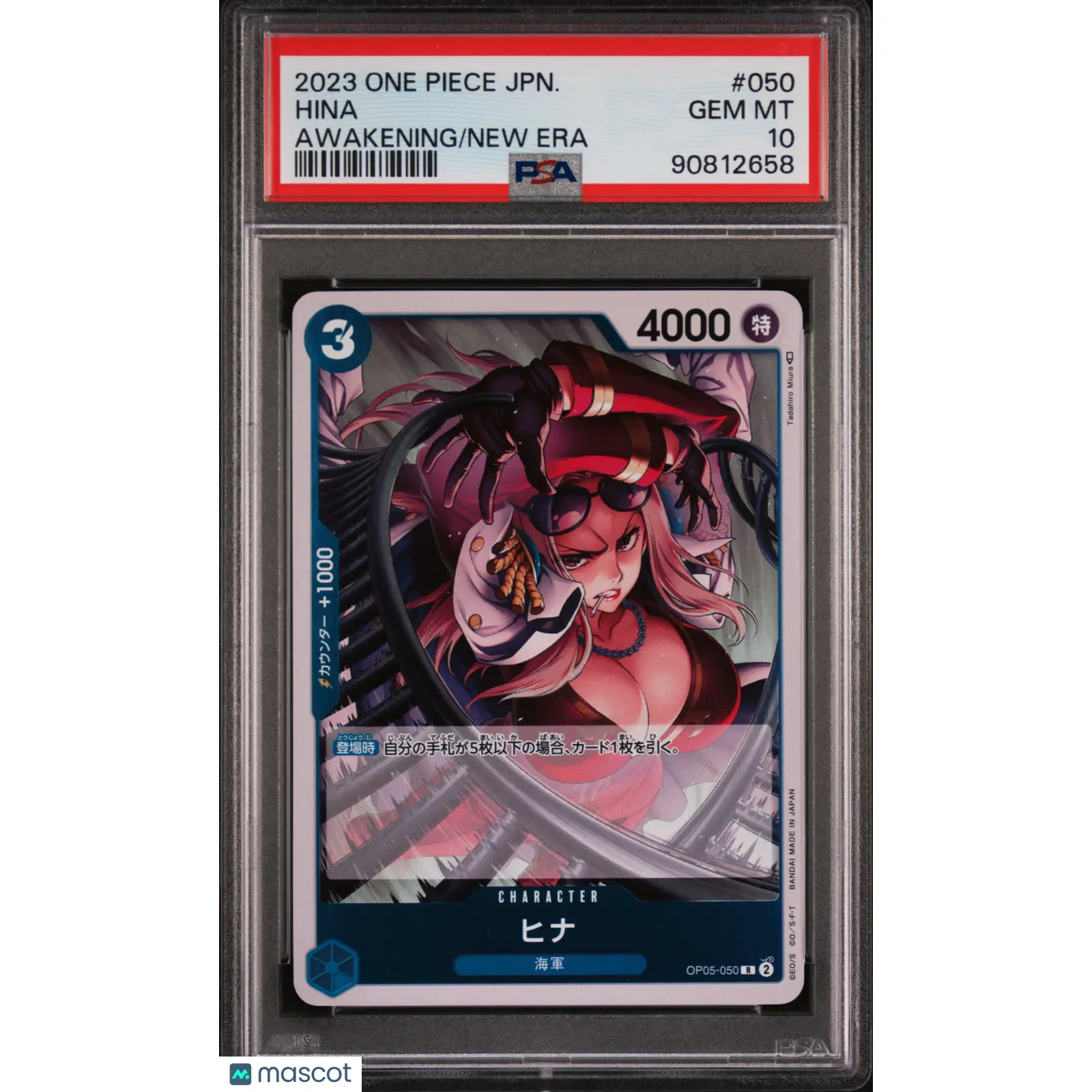 PSA 2023 One Piece CCG Hina OP05 050 Japanese Full Art 10 Graded Card