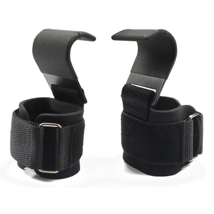 Heavy Duty Weight Lifting Hooks for Home Gym Secure Wrist Straps for Pull Ups & Deadlifts Durable Fitness Accessories for Intense Workouts 2 Pack