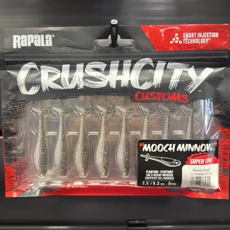 Crushcity Mooch Minnow 2.5-Inch Fishing Lure, Electric Shad Color