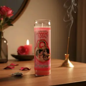 Amarre Total Love Candle | Spiritual Ritual Candle for Attraction & Emotional Intention