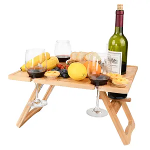 Tirrinia Folding Wooden Picnic Table for Outdoor