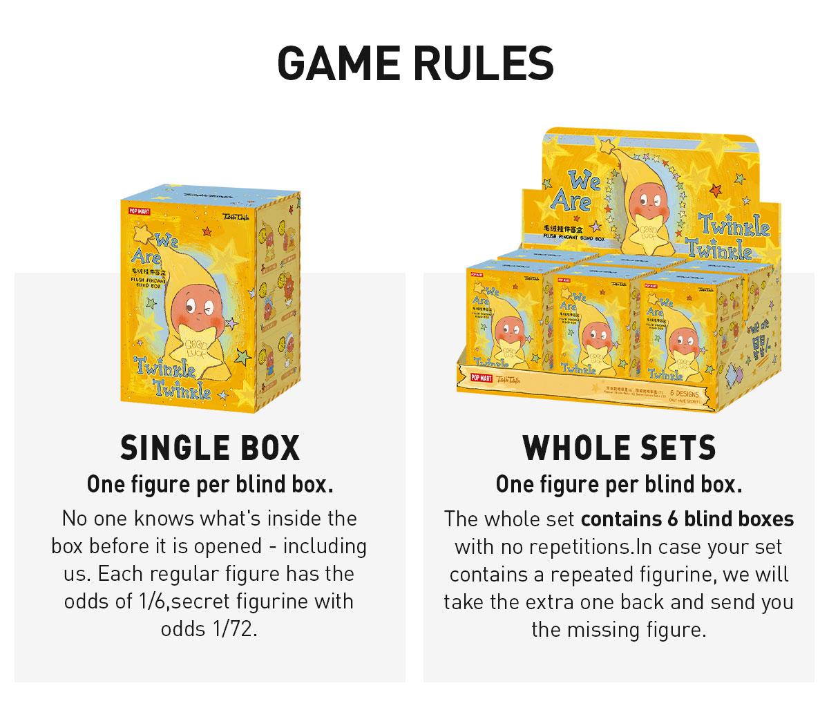POP MART We are Twinkle Twinkle Series-Plush Pendant, Blind Box POP MART We are Twinkle Twinkle Series-Plush Pendant, Blind Box