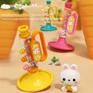 Little cute rabbit, little horn, children's toy, blowing music, mini harmonica that babies can play, baby horn, whistling instrument