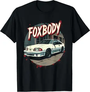 1990'S Foxbody, Foxbody 5.0 Street Scene, Foxbody Stang Car T-Shirt