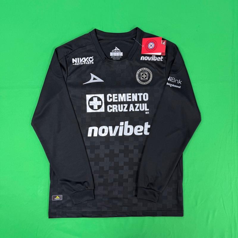 2526 Cruz Azul Third Away Black Long sleeves Soccer Jersey Ligamx