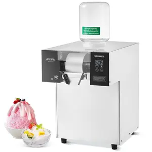 Commercial Snowflake Ice Machine, 385 LBS Per 24 Hours, Stainless Steel Construction, Industrial Ice Maker For Ice Cream, Beverages, Catering, Restaurant Kitchen, Durable Ice Production Equipment