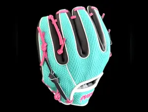 Custom Color Flair 11.5” I-Web Aqua Pink Black Baseball Glove