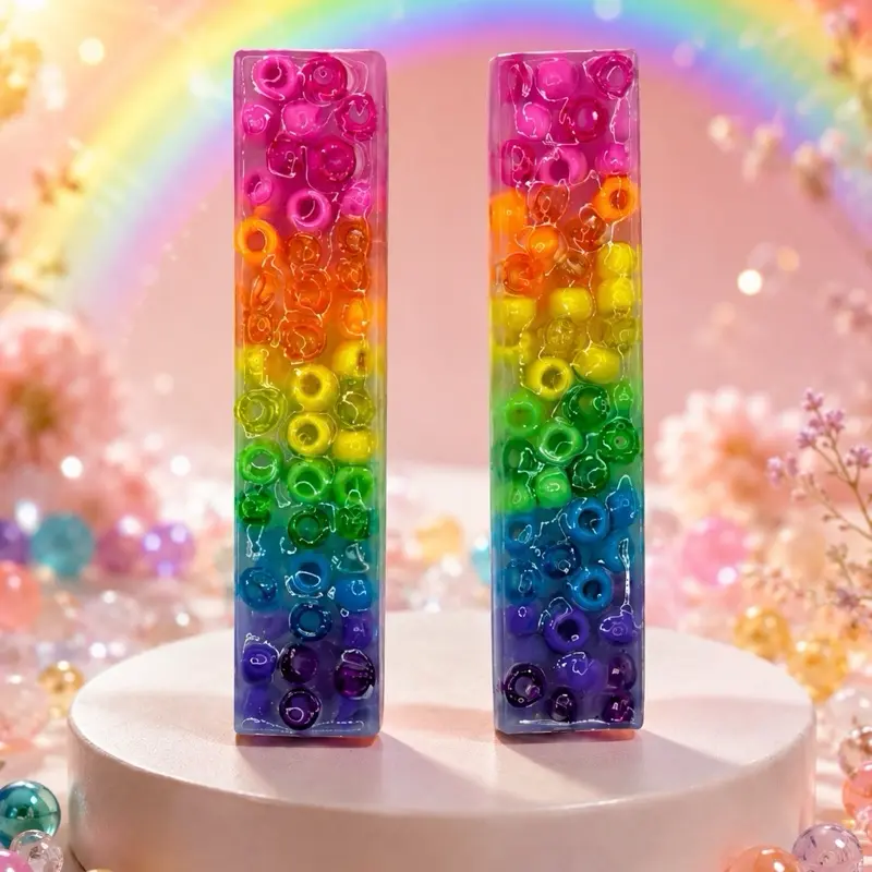 Rainbow Silicone Picky Sticks 2 pack- Fidget Toy- ADHD-Friendly Sensory Tool for Stress, Anxiety, and Nervous Energy Relief fidget toy anxiety relax relieve stress new-stress