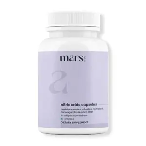 Mars Nitric Oxide Capsules with L-Arginine, L-Citrulline & Adaptogens – Circulation, Endurance & Recovery Support (60N) Healthcare Supplement