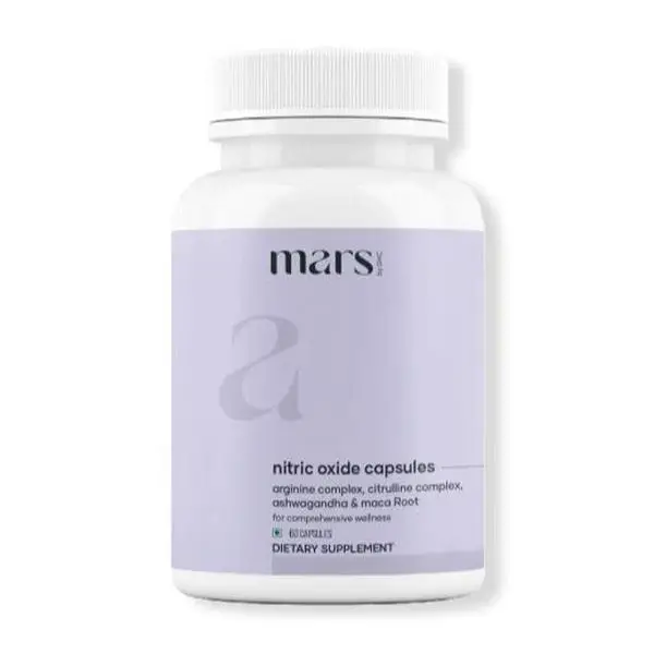 Mars Nitric Oxide Capsules with L-Arginine, L-Citrulline & Adaptogens – Circulat...