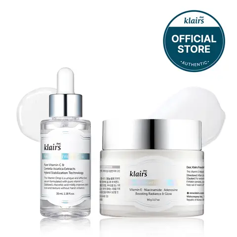 [DearKlairs] Freshly Juiced Vitamin Kit | Klairs Freshly Juiced Vitamin Drop, Klairs Freshly Juiced Vitamin E Mask Skincare Skin Repair