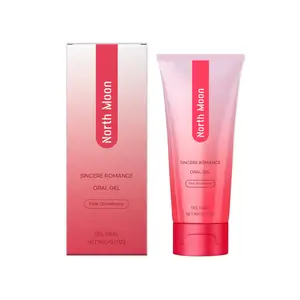 North Moon Pink Strawberry Oral Gel 90g - Gentle Daily Oral Care with Fresh Fruity Sweetness, Lightweight & Refreshing for Home & On-the-Go