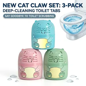 Toilet Tank Cleaner Tablets 3 Pack Ocean Jasmine Peach Scent Powerful Cleaning 9 Month Supply Bathroom Bowl Deodorizer