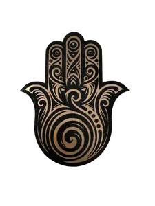 Laser Cut Hamsa Hand — Brushed Matalic | Protection Symbol | Choose Size & Color
