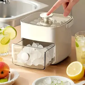 48-grid Easy-Push Ice Cube Maker - Large Capacity, Double-layer Design, Food-grade Plastic Tray, For Refrigerator - Suitable For Whiskey Cocktails,