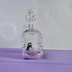 Wiggler Small Decor Toy - 4cm cube/jar/bottle.  Clear Acrylic