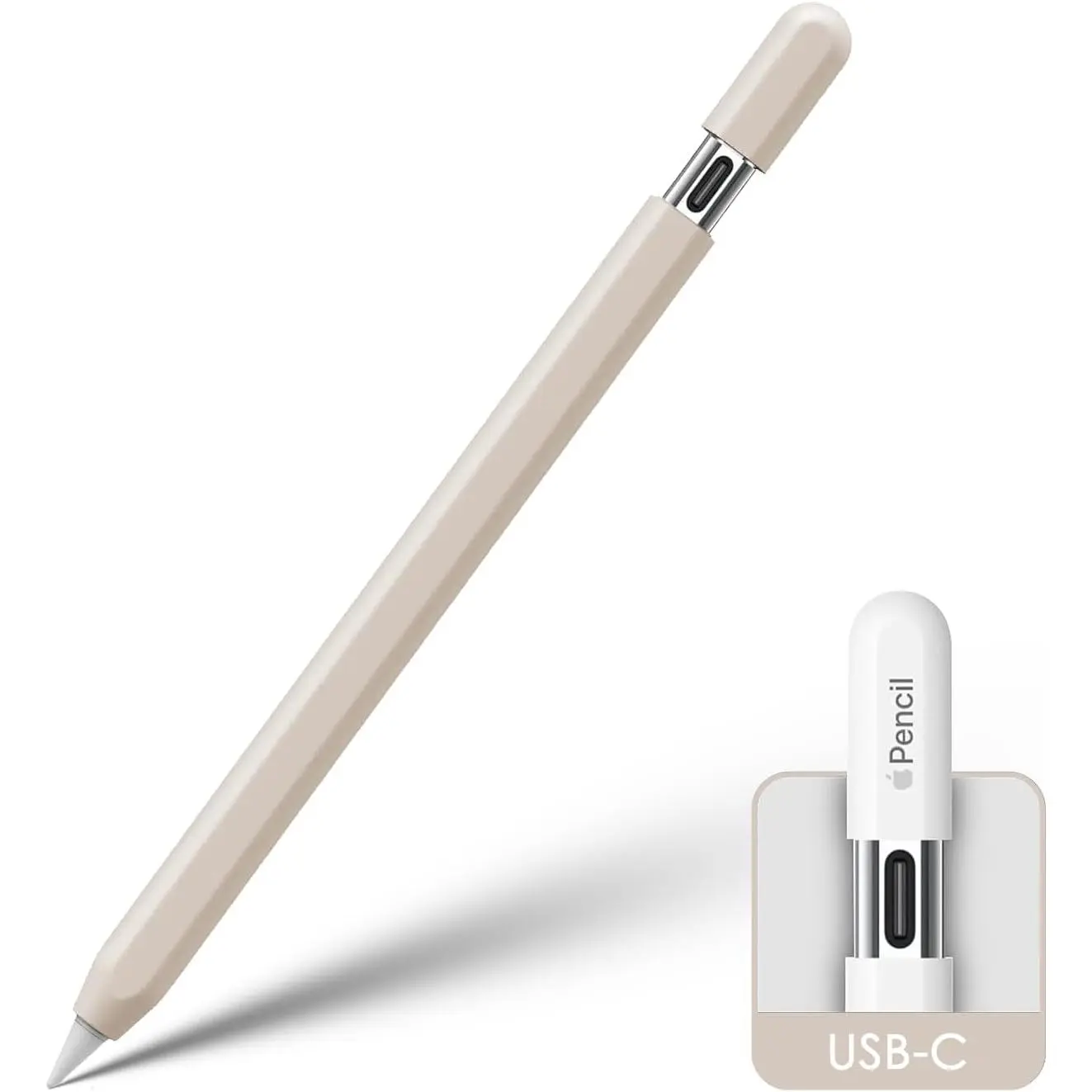 Starlight Case Sleeve Cover for Pencil (USB-C) 2023 - Protective iPad Pencil Holder, Anti-Slip Grip Accessory Compatible with 3rd Generation Pencils