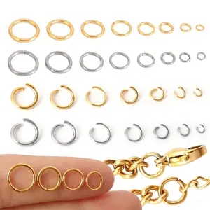 100-200 Pcs/lot Stainless Steel Open Jump Rings Split Rings Connectors For DIY Jewelry Making Supplies Accessories