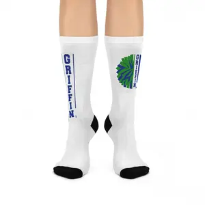 Cheerleader Cushioned Crew Socks | Soft Sports Socks for Game Day, Team Spirit Gear, Gift for Cheer Coaches, School Events