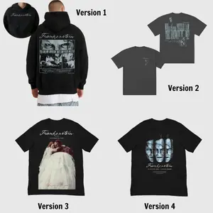 2025 Frankenstein 4 Version Horror Movie Tee Shirt, Elizabeth and the Creature Monster Tee 2 Sides, Horror Gothic Jacob Elordi Meme Shirt, Monster Parody Shirt, Funny Horror Gothic Movie Hoodie