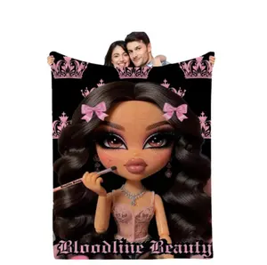 GORGEOUS DOLL THROW BLANKET