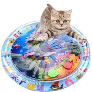Cat Water Mat 2024 Upgraded 0.5mm Thickened Cat Sensory Water Palymat, Cat Toys for Bored Indoor Cats, Innovative Water Sensor Mat for Cats